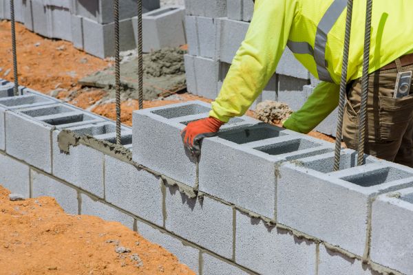 Concrete Blocks Installation in Durham