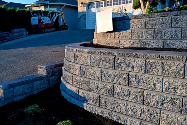 Stone Retaining Wall Repair in Durham