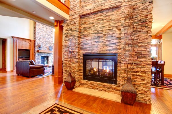 Stone Hearth Installation in Durham