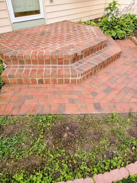 Brick Stoop Repair in Durham